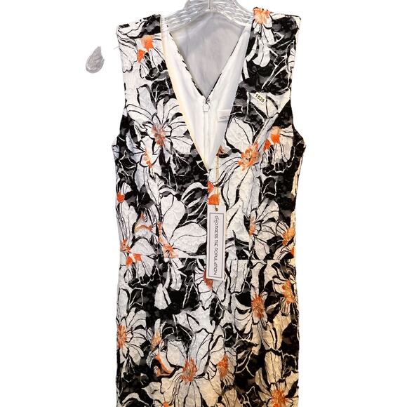 Dress The Population Alice Floral Sleeveless V Neck Sheath Dress NWT Small - Picture 2 of 12